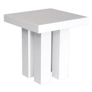 WHITE LACQUER SQUARE TABLES