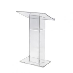 LUCITE PODIUM W/ SHELF
