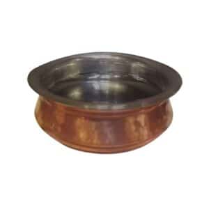 HAMMERED COPPER BOWL W/ LINER