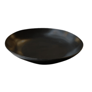 BLACK CERAMIC COUPE BOWL