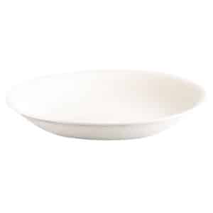 WHITE PORCELAIN SHALLOW BOWL