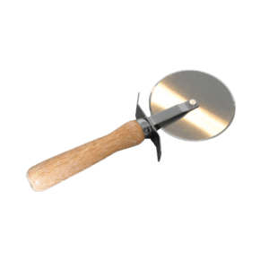 Wooden Handle Pizza Cutter (4" Diam)