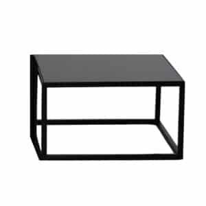 BLACK RISER W/ 12" BLACK TILE INSERT (7" H)