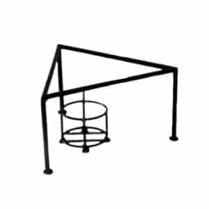 BLACK TRIANGULAR RISER (7")