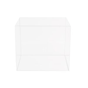 CLEAR LUCITE BOX LARGE (12" L X 12" W X 10" H, 5 Gal)