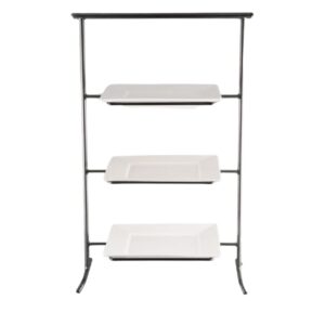 GREY SQUARE 3-TIER STAND