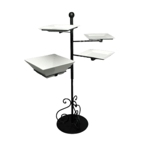 BLACK FREE STANDING 4-TIER SERVER