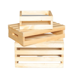 FRUIT & VEGETABLE NATURAL WOOD CRATE COLLECTION