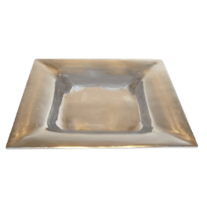 POLISHED ALUMINUM SQUARE TRAY