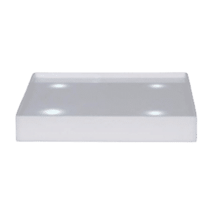 WHITE LUCITE SQUARE TRAY (12")