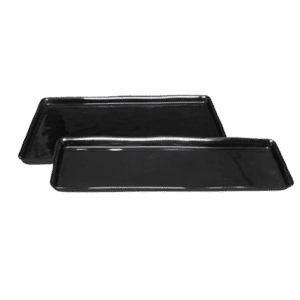 Black Melamine Rectangular Tray (26" L X 9" W)