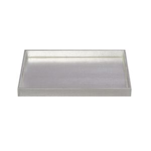 Silver Snakeskin Tray w/Handles (18" L X 12" W)