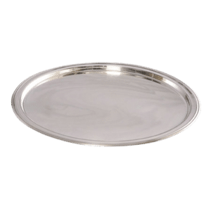 Silver Round Contemporary Tray (20")