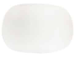 White Porcelain Oval Platter (14.5" L X 9.25" W)