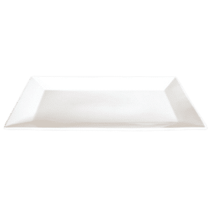 White Rectangular Wide Rim Platter (16" L X 8.75" W)