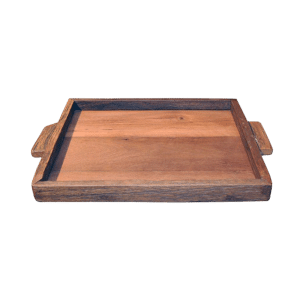 Reclaimed Wood Tray W/Handles (14.5" L X 12" W)
