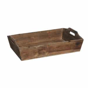 Weathered Wood Handled Tray (21.5" L X 14.5" W)