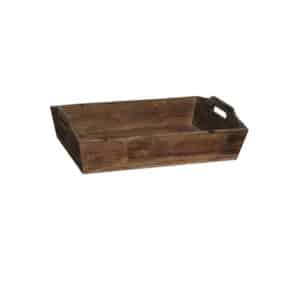 Weathered Wood Handled Tray (15 3/4" L X 11" W)