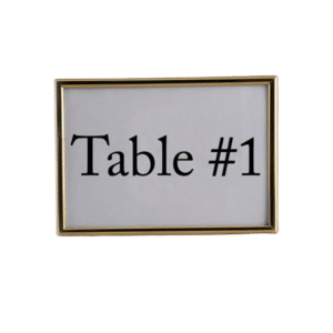 BRASS TABLE NUMBER / MENU HOLDER