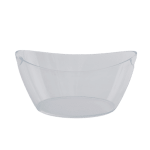 CLEAR ACRYLIC OVAL TUB