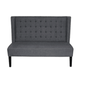 Charcoal Tufted Sofa