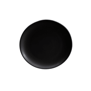 Black Matte Round Dinner Plate (10.5")