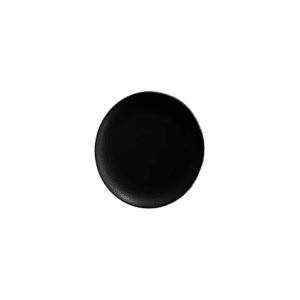 Black Matte Round B&B Plate (6")