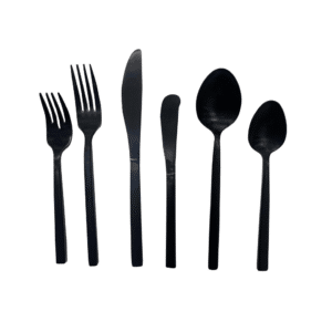 SLATE BLACK MODERN FLATWARE COLLECTION